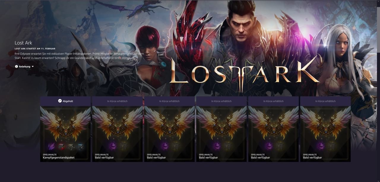 Lost Ark: Kristalline Aura & Inhaltspakete kostenlos mit Prime Gaming